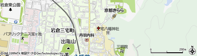 京都府京都市左京区上高野三宅町18周辺の地図