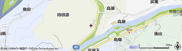愛知県豊田市古瀬間町（高瀬）周辺の地図
