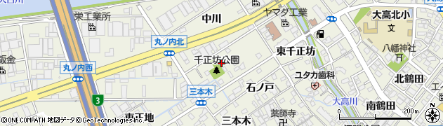 愛知県名古屋市緑区大高町西千正坊8周辺の地図
