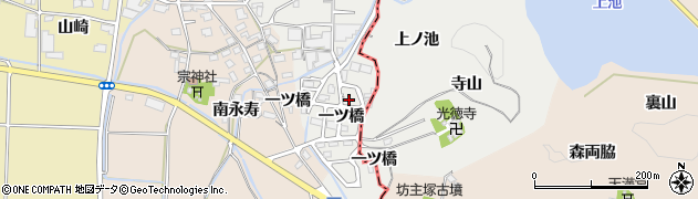 京都府南丹市八木町北屋賀（一ツ橋）周辺の地図