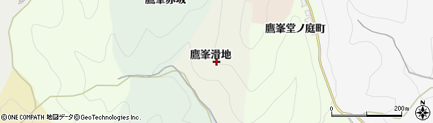 京都府京都市北区鷹峯滑地周辺の地図