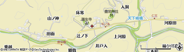 愛知県豊田市坂上町中屋敷38周辺の地図