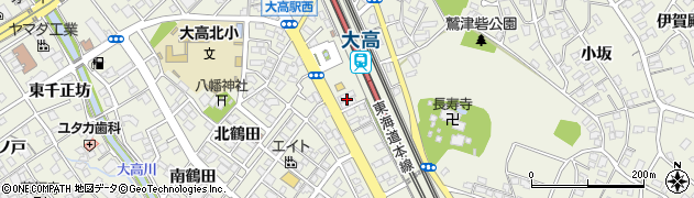 愛知信用金庫大高支店周辺の地図