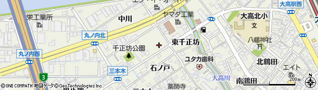 愛知県名古屋市緑区大高町西千正坊20周辺の地図