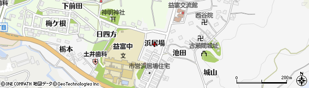 愛知県豊田市志賀町（浜居場）周辺の地図