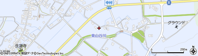 兵庫県神崎郡神河町中村838-1周辺の地図