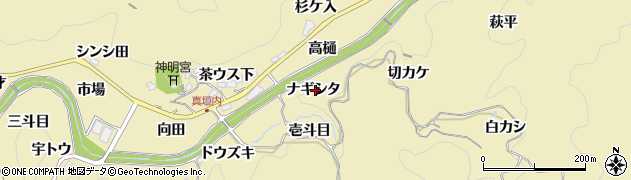 愛知県豊田市坂上町（ナギシタ）周辺の地図