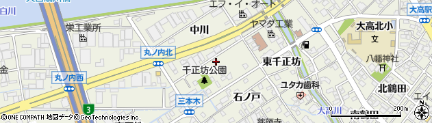 愛知県名古屋市緑区大高町西千正坊周辺の地図