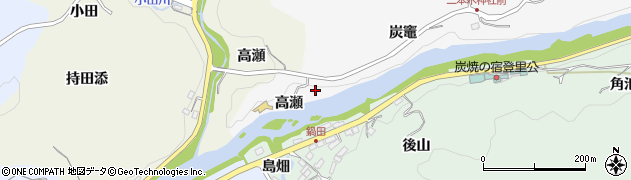 愛知県豊田市穂積町高瀬周辺の地図