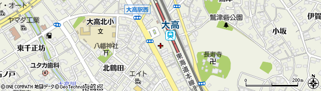 ファミリーマート大高駅前店周辺の地図