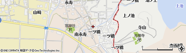 京都府南丹市八木町屋賀（一ツ橋）周辺の地図