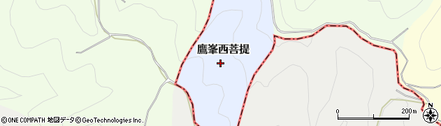京都府京都市北区鷹峯西菩提周辺の地図