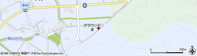 兵庫県神崎郡神河町中村628周辺の地図