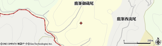 京都府京都市北区鷹峯御蔵尾周辺の地図