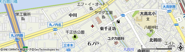 愛知県名古屋市緑区大高町西千正坊16周辺の地図