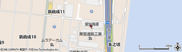 愛知県飛島村（海部郡）新政成周辺の地図