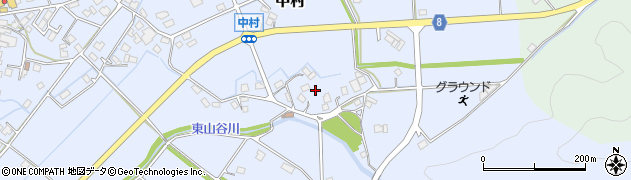 兵庫県神崎郡神河町中村706周辺の地図