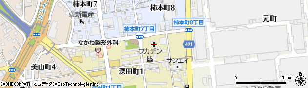 深田ペットハウス周辺の地図