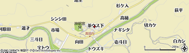 愛知県豊田市坂上町茶ウス下周辺の地図