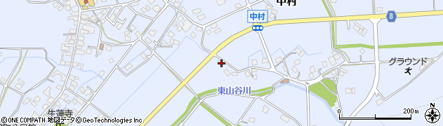 兵庫県神崎郡神河町中村798周辺の地図