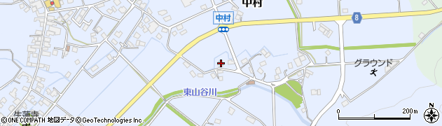 兵庫県神崎郡神河町中村806周辺の地図
