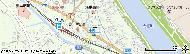 京都府南丹市八木町八木（西町裏）周辺の地図