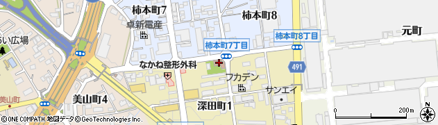 深田山公会堂周辺の地図