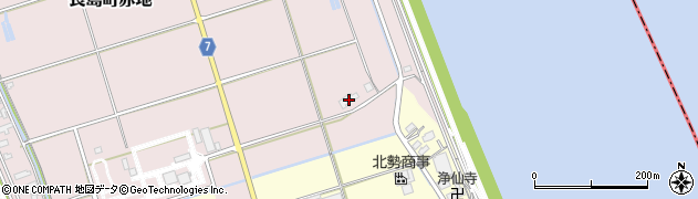 三重県桑名市長島町赤地564周辺の地図