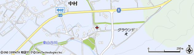 兵庫県神崎郡神河町中村695周辺の地図