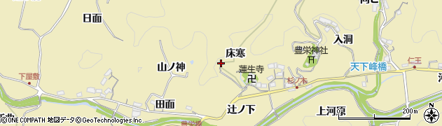愛知県豊田市坂上町登立周辺の地図