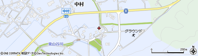 兵庫県神崎郡神河町中村651周辺の地図