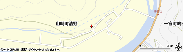 兵庫県宍粟市山崎町清野195周辺の地図
