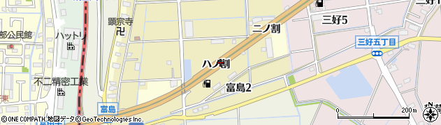 愛知県弥富市富島町周辺の地図