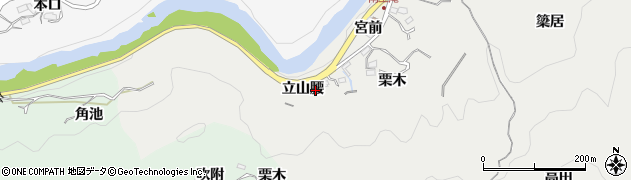 愛知県豊田市王滝町立山腰周辺の地図