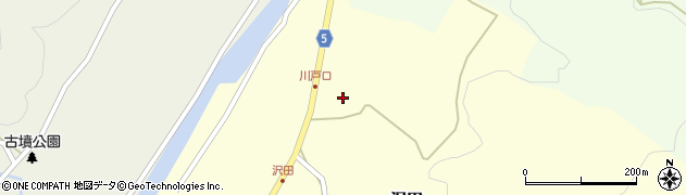 岡山県美作市沢田823周辺の地図