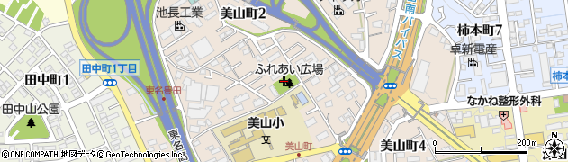 愛知県豊田市美山町周辺の地図