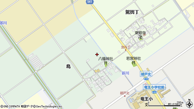 〒520-2513 滋賀県蒲生郡竜王町島の地図