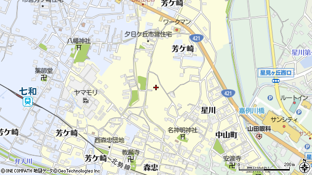 〒511-0943 三重県桑名市森忠の地図