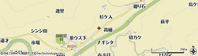 愛知県豊田市坂上町（杉ケ入）周辺の地図