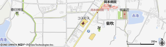 兵庫県丹波篠山市東吹1122周辺の地図