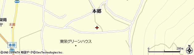 愛知県東栄町（北設楽郡）本郷（小林）周辺の地図