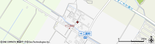 滋賀県守山市十二里町304周辺の地図