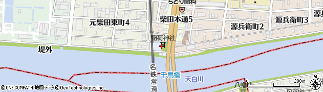 愛知県名古屋市南区鳴尾町（ハノ割）周辺の地図