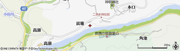 愛知県豊田市穂積町（炭竈）周辺の地図