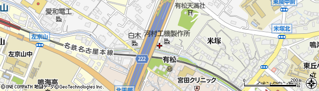 愛知県名古屋市緑区鳴海町鎌研周辺の地図