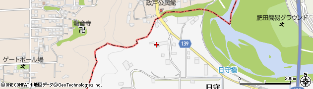 静岡県田方郡函南町日守39周辺の地図