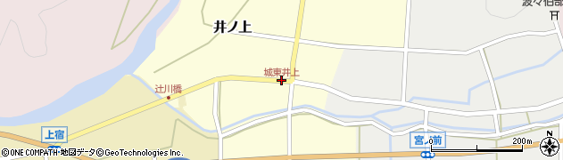 城東井上周辺の地図