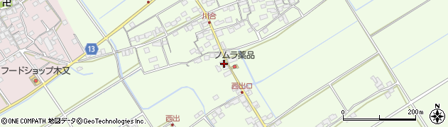 滋賀県東近江市川合町1616周辺の地図