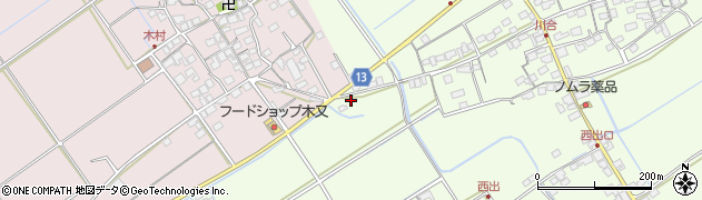 滋賀県東近江市川合町2027周辺の地図