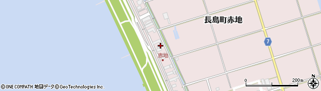 三重県桑名市長島町赤地31周辺の地図